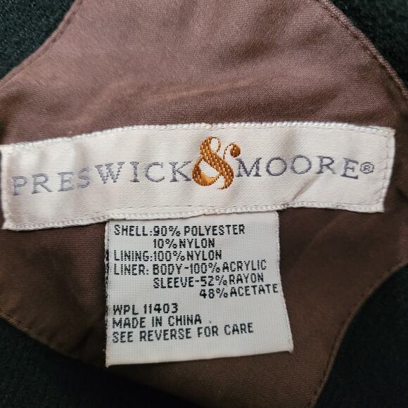Preswick & Moore Womens Brown Detachable Interior Lining Hooded Nylon Jacket L - Picture 10 of 12